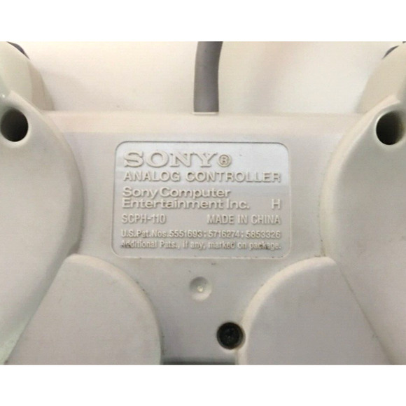 Sony PS One Analog Dual Shock Controller White [SCPH-110] Tested - US Seller - Picture 4 of 4
